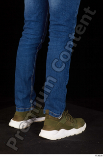 Matthew blue jeans calf casual dressed green sneakers 0006.jpg